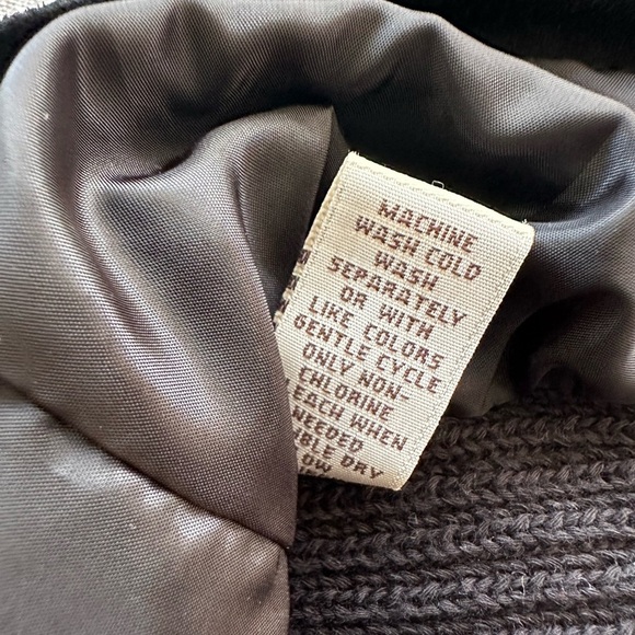 Ruff Hewn RH Fitted Faux Suede Knit jacket silver hardware size Large - Picture 6 of 10